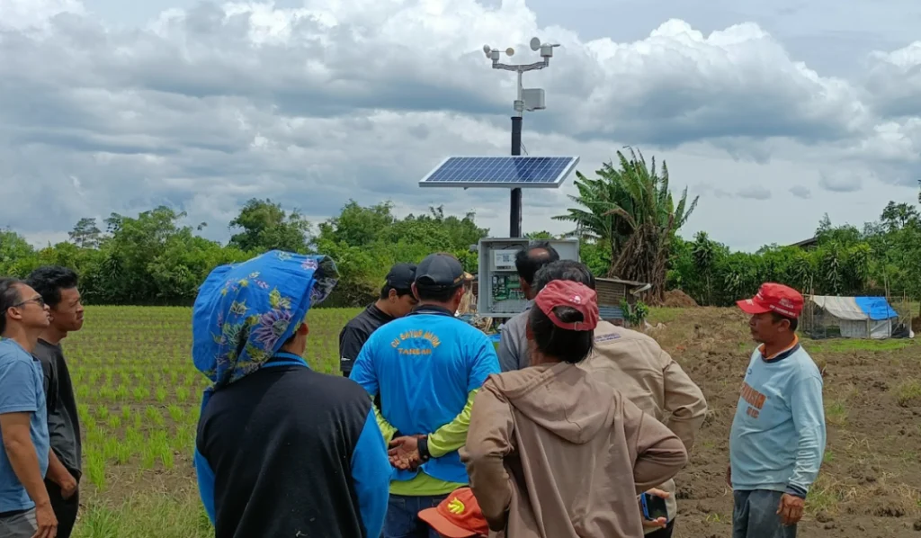 Sosialisasi dan pelatihan penggunaan sistem Bathara MSMB kepada kelompok tani untuk implementasi pengendalian hama terpadu modern
